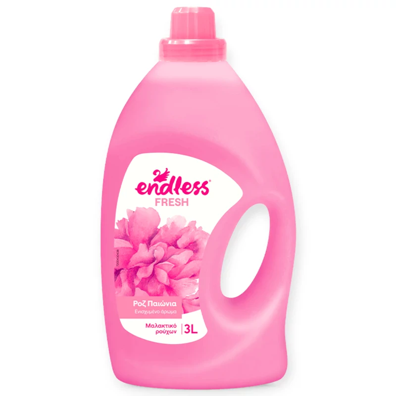 Endless Fresh Μαλακτικό Ρούχων Ροζ Παιώνια 3lt